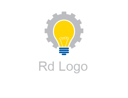 gear and bulb engineering icon