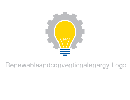 gear and bulb engineering icon