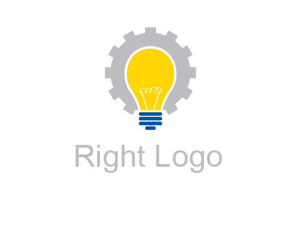 gear and bulb engineering icon