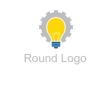 gear and bulb engineering icon