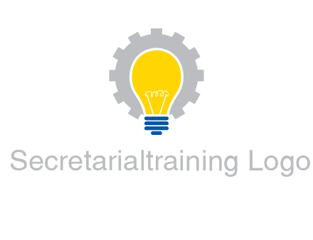 gear and bulb engineering icon