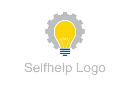 gear and bulb engineering icon