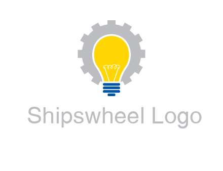 gear and bulb engineering icon