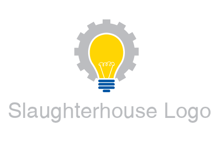 gear and bulb engineering icon