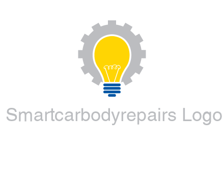 gear and bulb engineering icon
