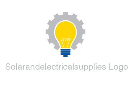 gear and bulb engineering icon