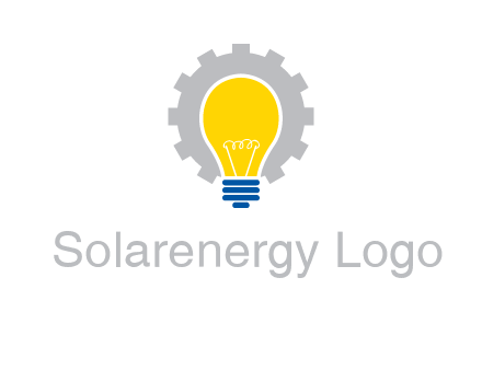 gear and bulb engineering icon