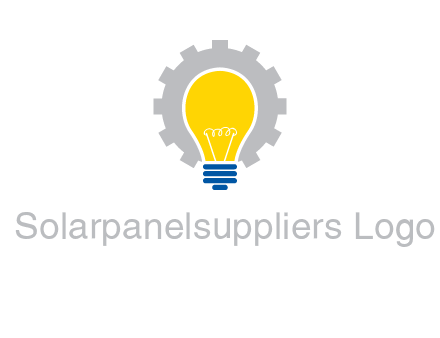 gear and bulb engineering icon