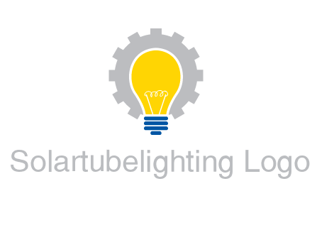 gear and bulb engineering icon