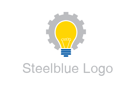gear and bulb engineering icon