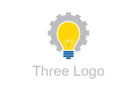 gear and bulb engineering icon