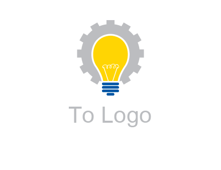 gear and bulb engineering icon