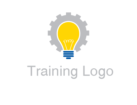 gear and bulb engineering icon