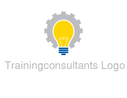 gear and bulb engineering icon