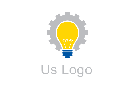 gear and bulb engineering icon