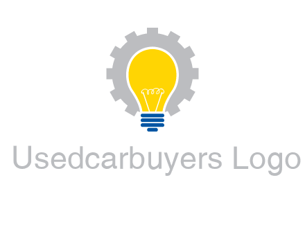gear and bulb engineering icon