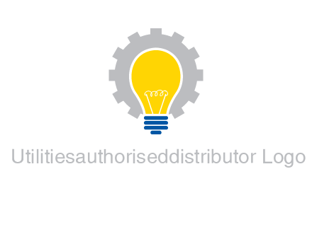 gear and bulb engineering icon