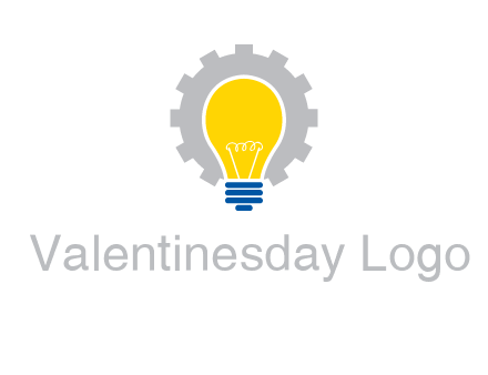 gear and bulb engineering icon