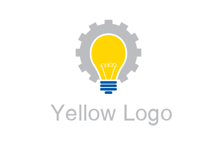 gear and bulb engineering icon