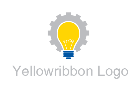 gear and bulb engineering icon
