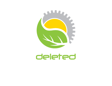 leaf and gear icon