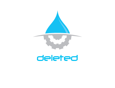 liquid drop and tire logo