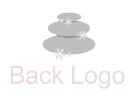 stones with flowers massage logo