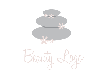 stones with flowers massage logo