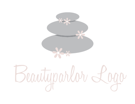 stones with flowers massage logo