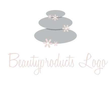 stones with flowers massage logo