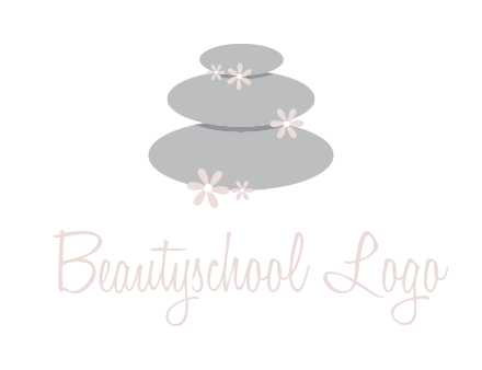 stones with flowers massage logo
