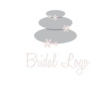 stones with flowers massage logo