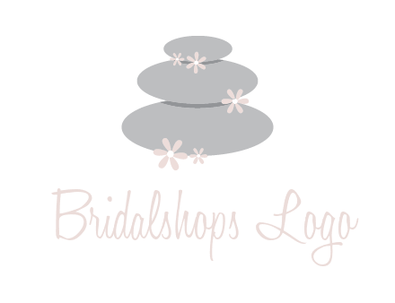 stones with flowers massage logo