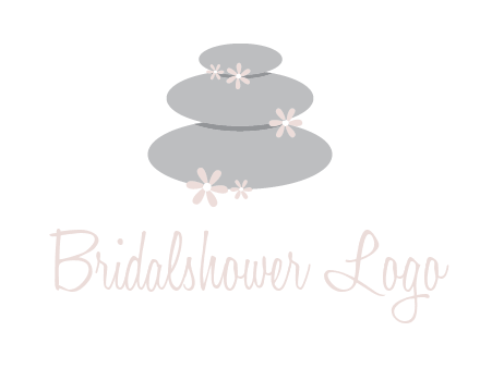 stones with flowers massage logo