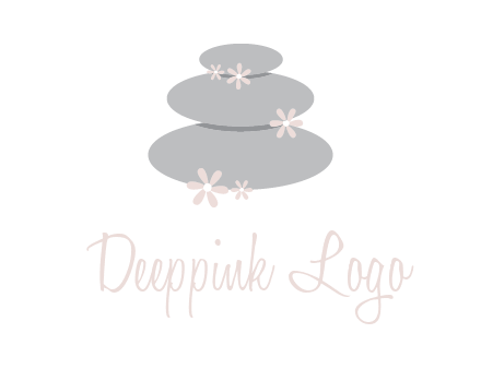 stones with flowers massage logo