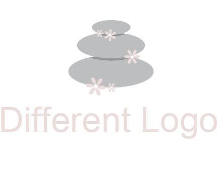 stones with flowers massage logo