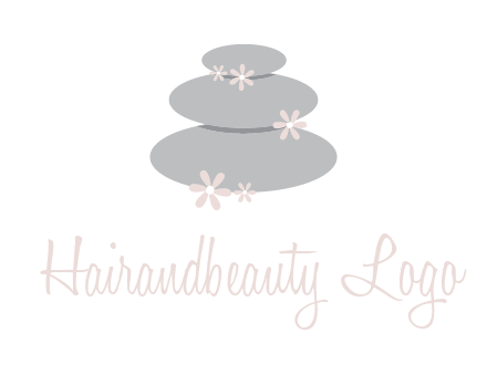 stones with flowers massage logo