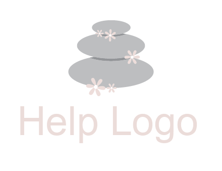 stones with flowers massage logo