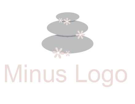 stones with flowers massage logo