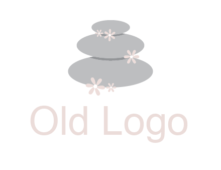 stones with flowers massage logo