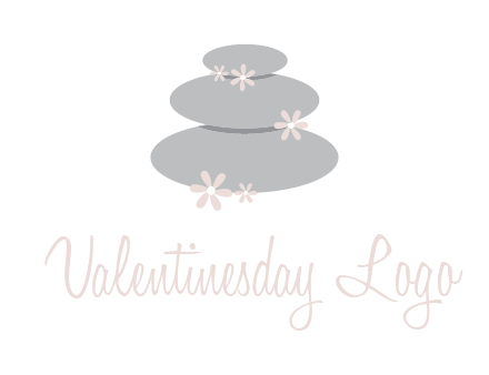 stones with flowers massage logo