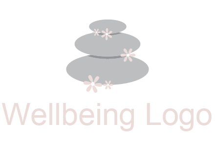 stones with flowers massage logo