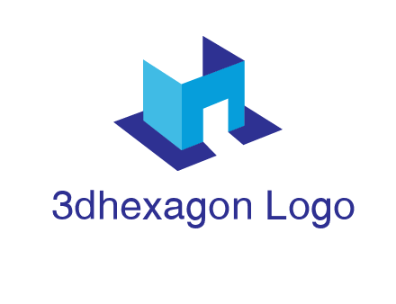 abstract box and door construction logo