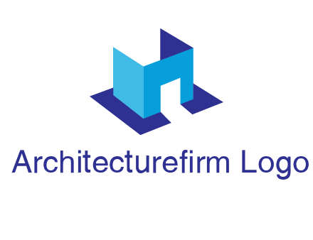abstract box and door construction logo