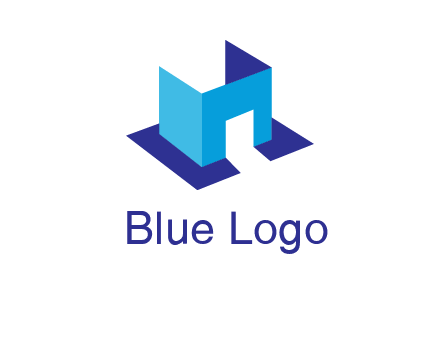 abstract box and door construction logo