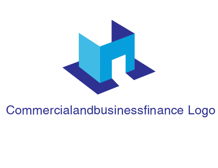 abstract box and door construction logo