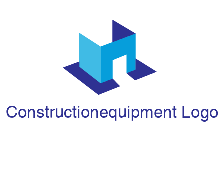 abstract box and door construction logo