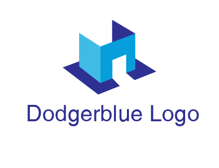 abstract box and door construction logo