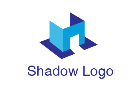 abstract box and door construction logo