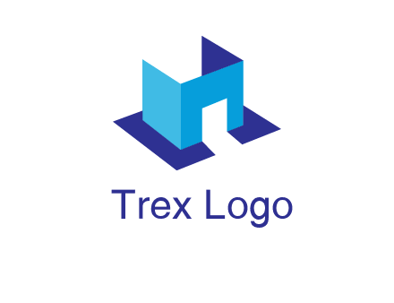 abstract box and door construction logo